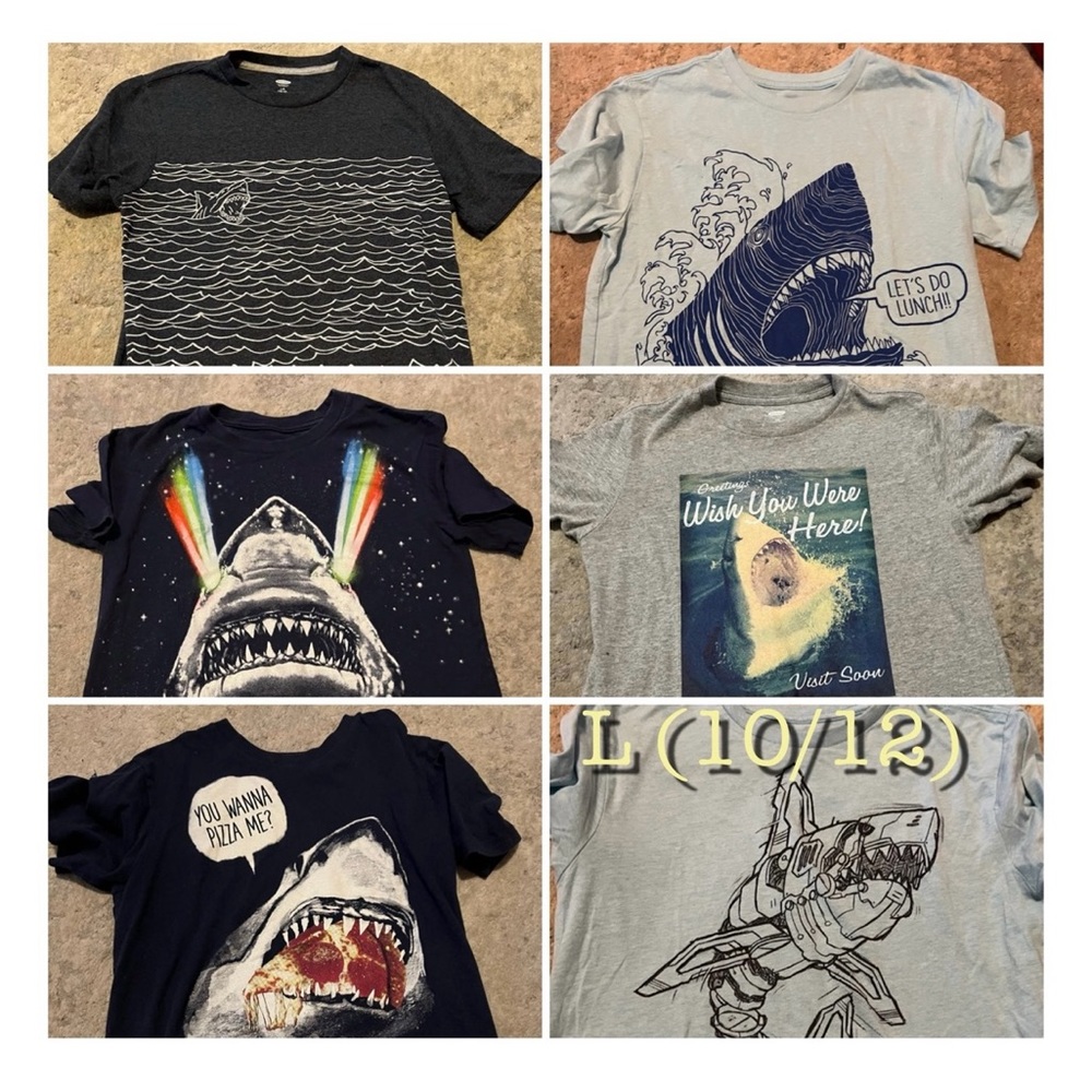 Shark tshirts-boys